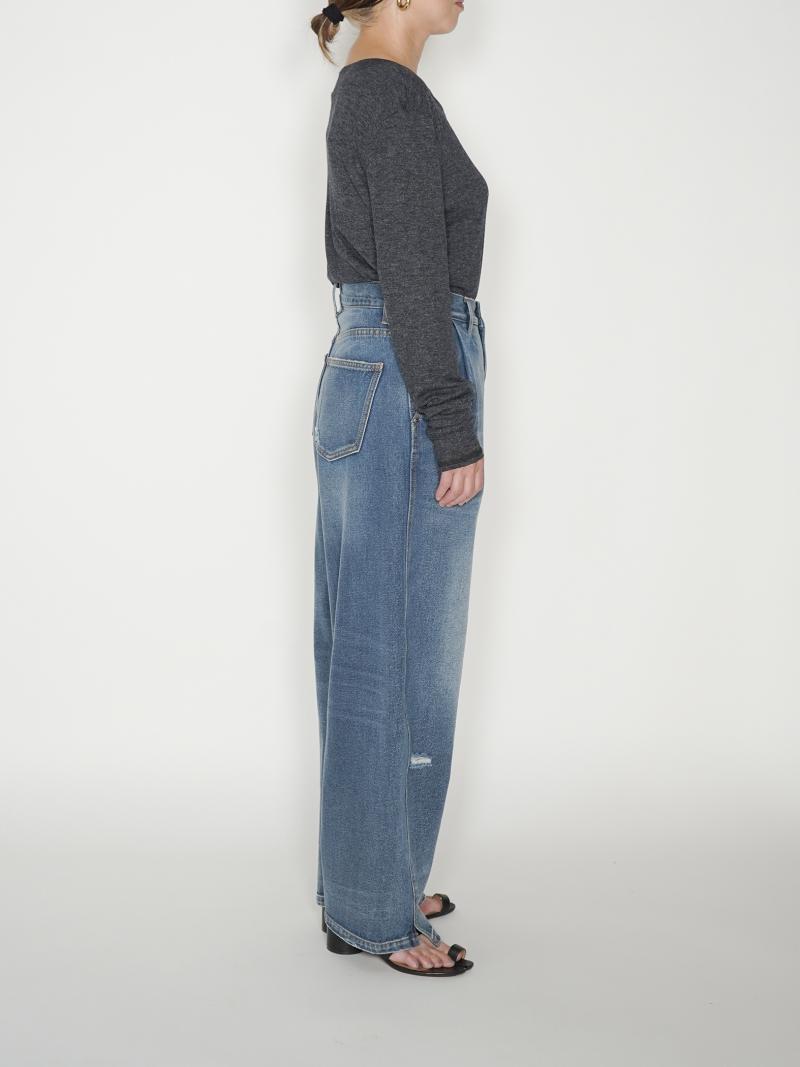 YENN CURVED SEAM DENIM PT [Y234-31041-5]