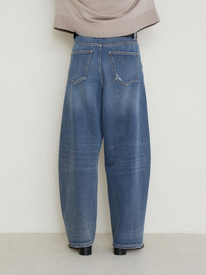 YENN CURVED SEAM DENIM PT [Y234-31041-5]