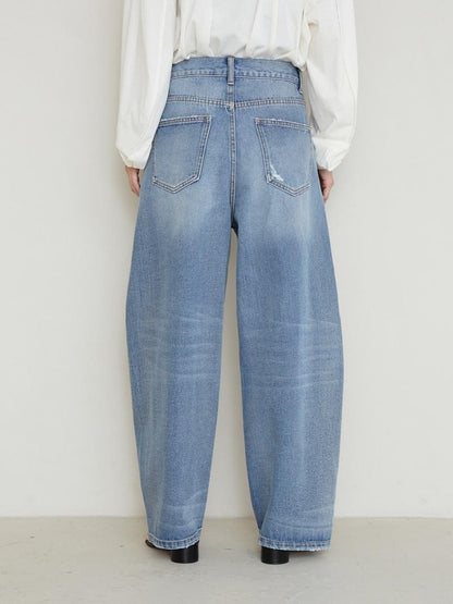 YENN CURVED SEAM DENIM PT [Y234-31041-5]