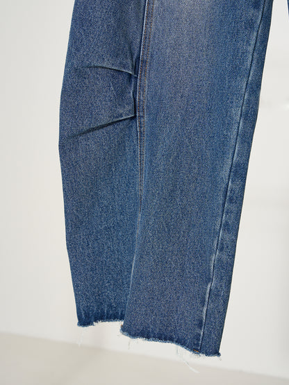 【予約販売】YENNKNEE TUCK DENIM PT Y252-31054-2