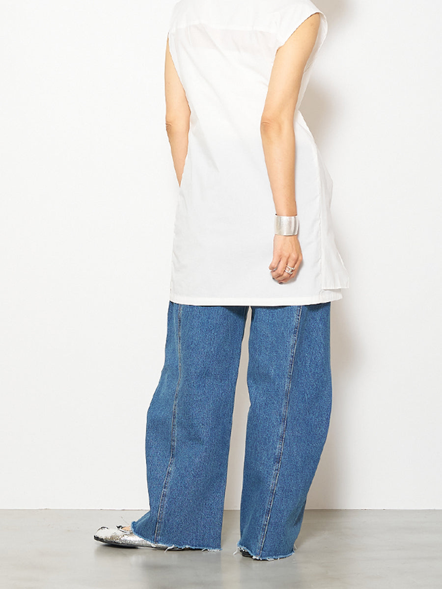 【予約販売】YENNKNEE TUCK DENIM PT Y252-31054-2