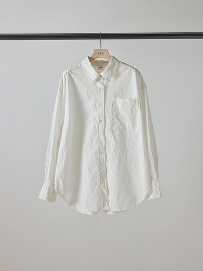 【予約販売】YENN WRINKLE BIG SHIRT Y253-12081