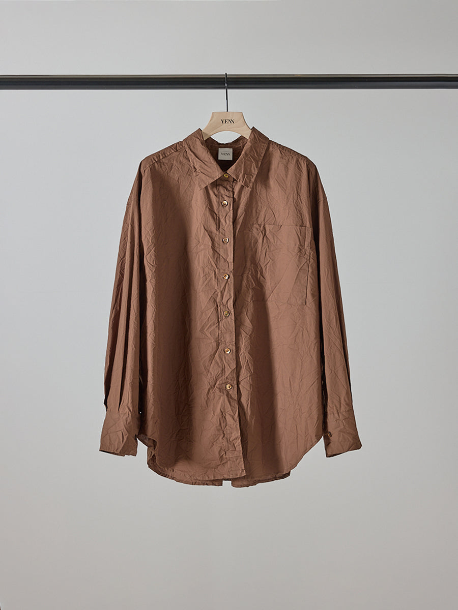 【予約販売】YENN WRINKLE BIG SHIRT Y253-12081