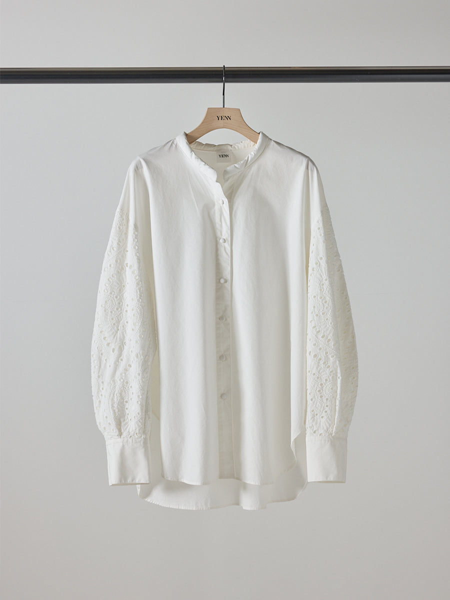 【予約販売】YENN EMBRO SLEEVE SHIRT Y253-12084