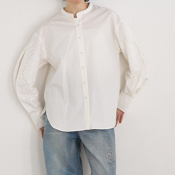 【予約販売】YENN EMBRO SLEEVE SHIRT Y253-12084