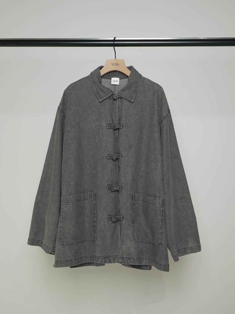 【予約販売】YENN DENIM CHINA SHIRT JK Y253-42100