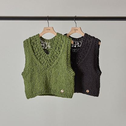 【予約販売】YENN CROCHET YORK VEST Y253-91092