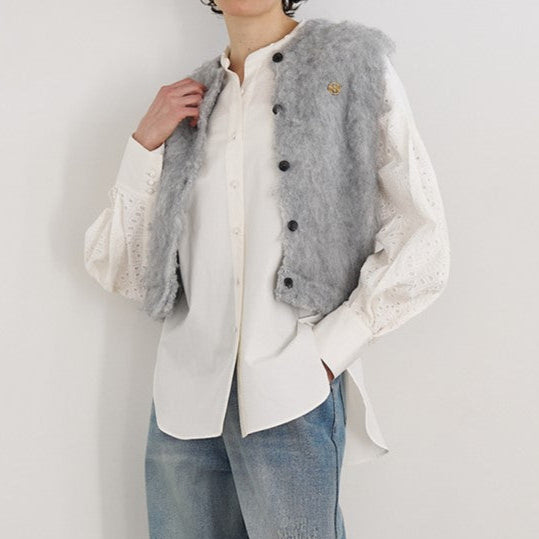 【予約販売】YENN FLUFFY VEST Y253-91095