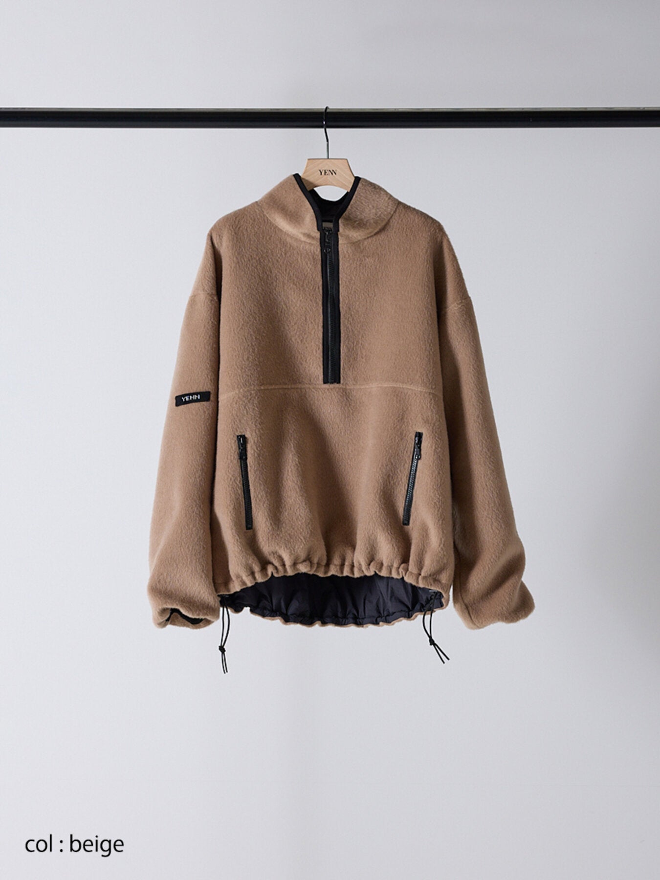 【予約販売】YENN SHAGGY HALF ZIP JK Y254-41126-4