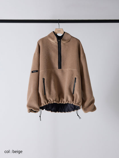 【予約販売】YENN SHAGGY HALF ZIP JK Y254-41126-4