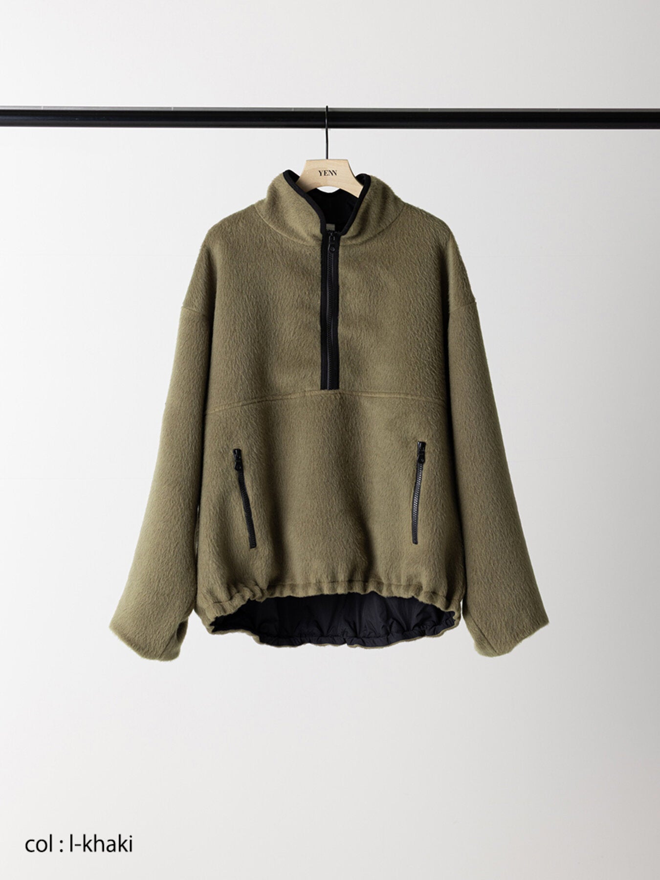 【予約販売】YENN SHAGGY HALF ZIP JK Y254-41126-4