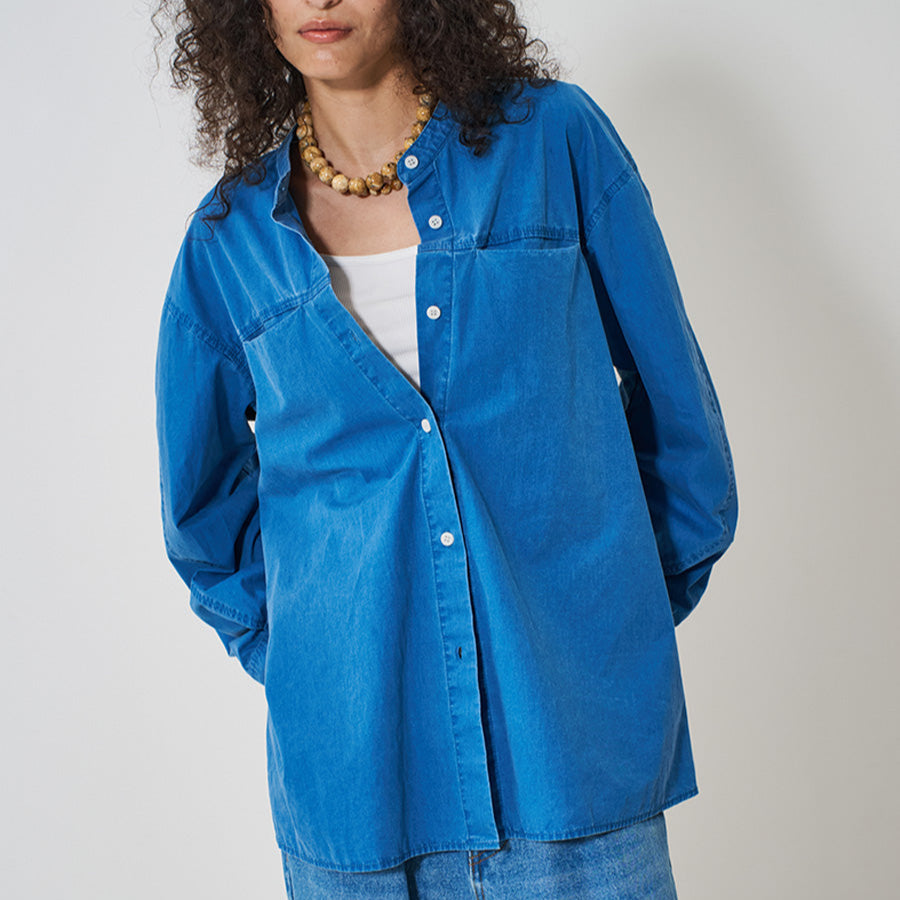 【予約販売】YENN PIGMENT WASHED SHIRT Y261-12007