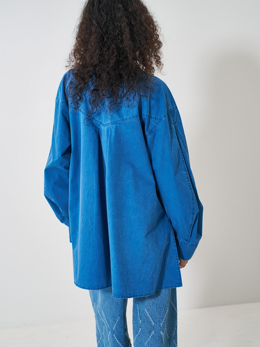 【予約販売】YENN PIGMENT WASHED SHIRT Y261-12007