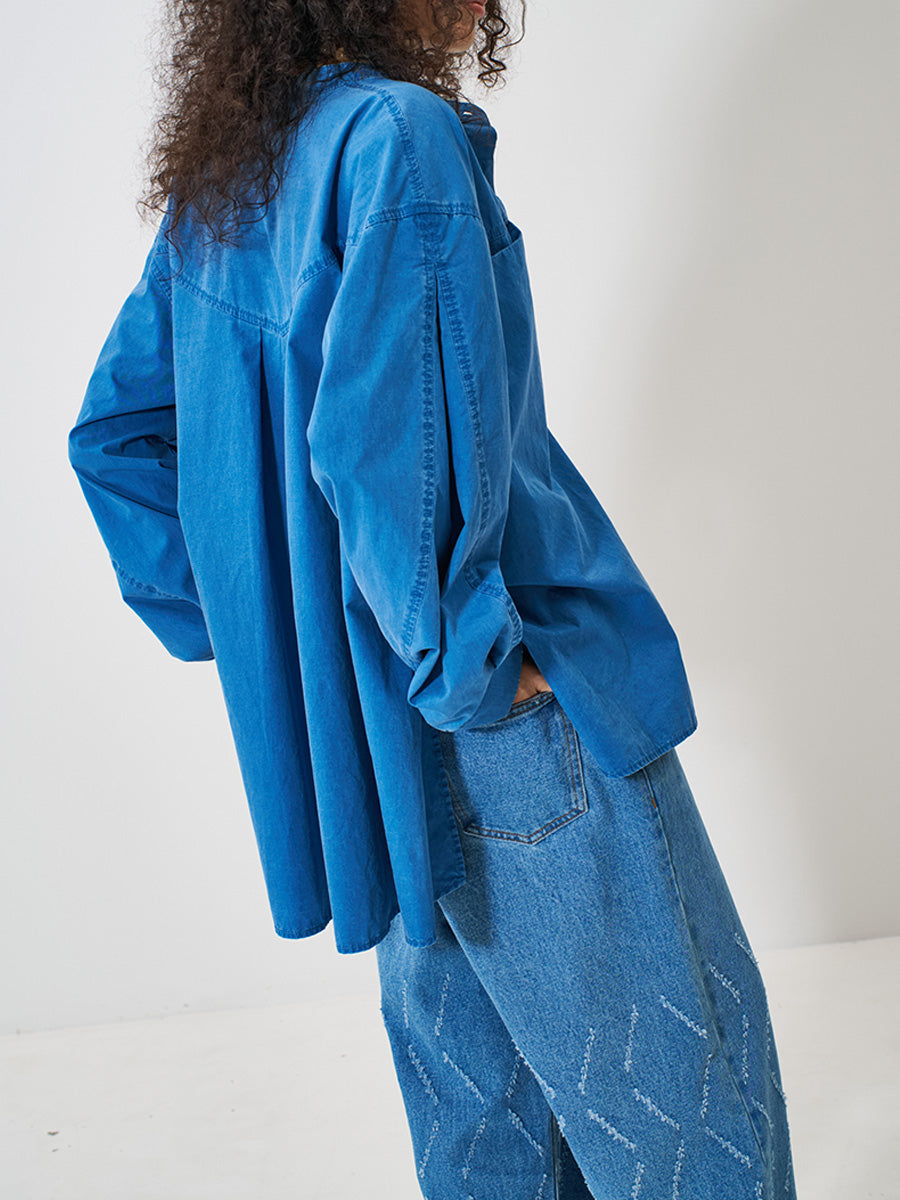 【予約販売】YENN PIGMENT WASHED SHIRT Y261-12007
