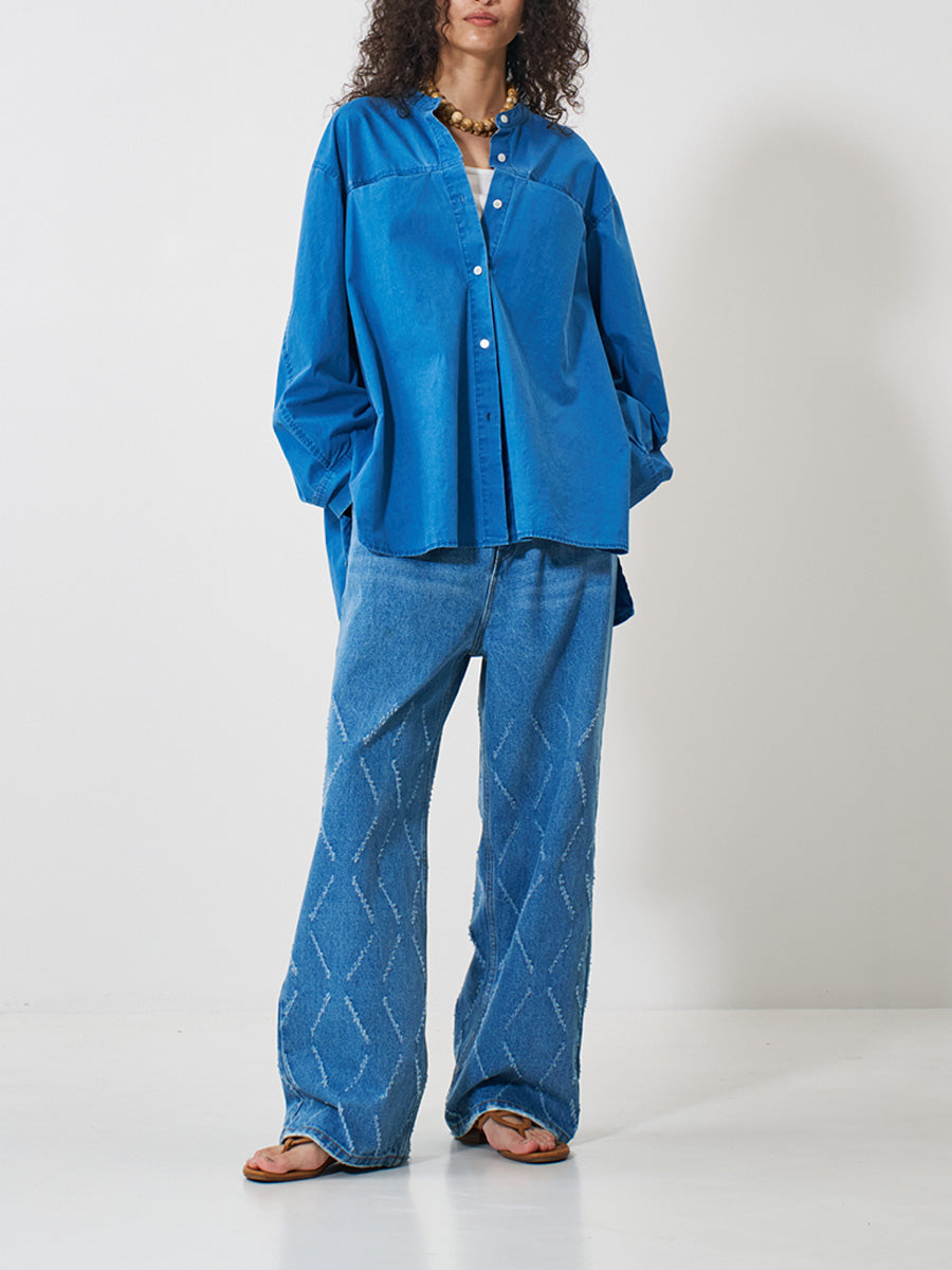 【予約販売】YENN PIGMENT WASHED SHIRT Y261-12007