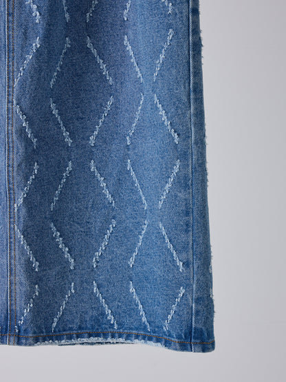 【予約販売】YENN LASER CUT DENIM SK Y261-22002