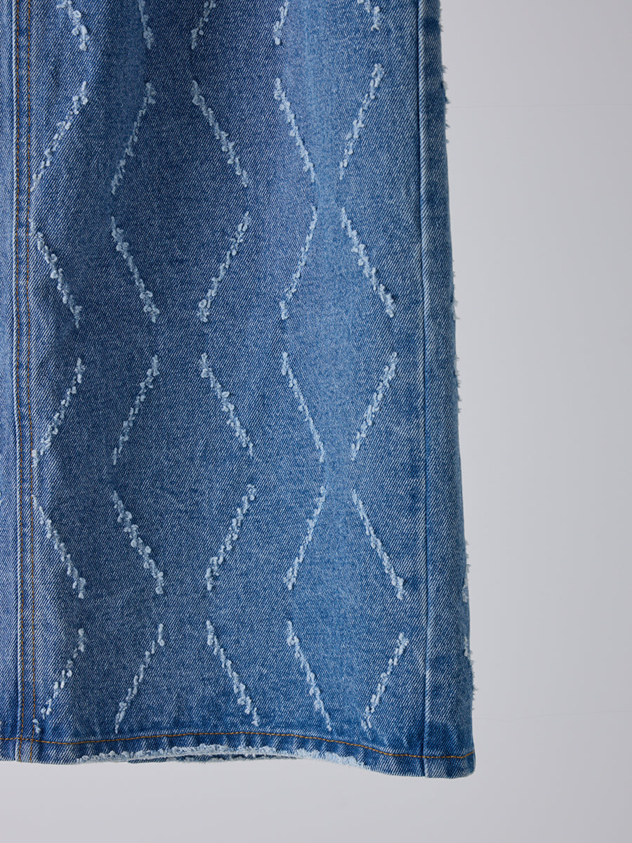 【予約販売】YENN LASER CUT DENIM SK Y261-22002