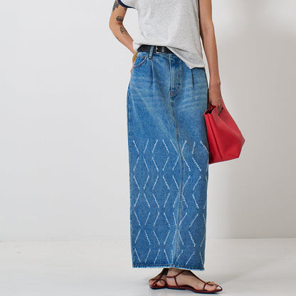 【予約販売】YENN LASER CUT DENIM SK Y261-22002