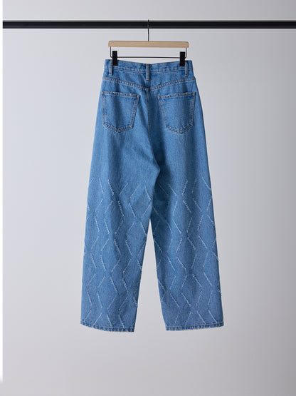 【予約販売】YENN LASER CUT WIDE DENIM Y261-31001