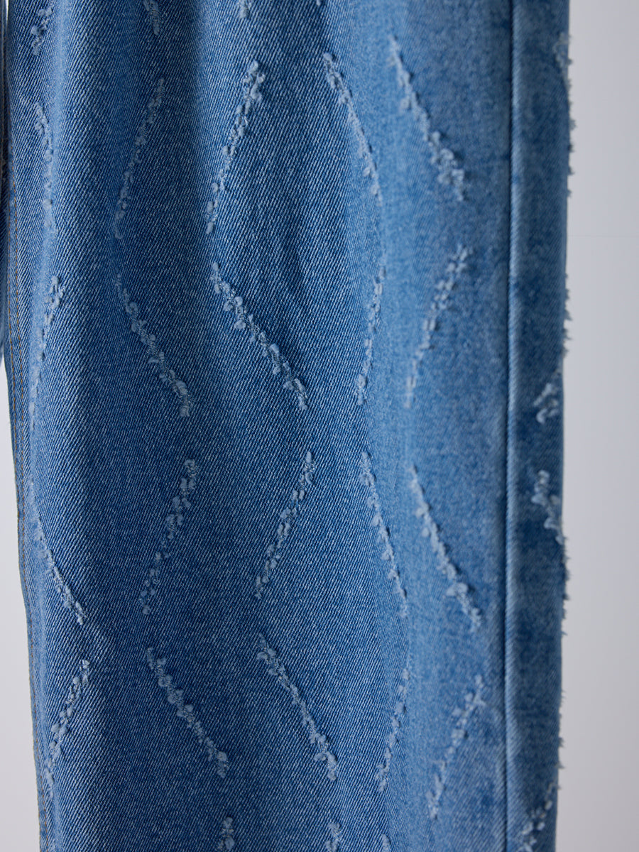 【予約販売】YENN LASER CUT WIDE DENIM Y261-31001