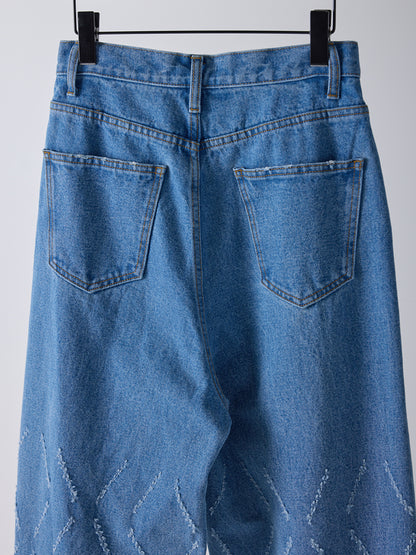 【予約販売】YENN LASER CUT WIDE DENIM Y261-31001
