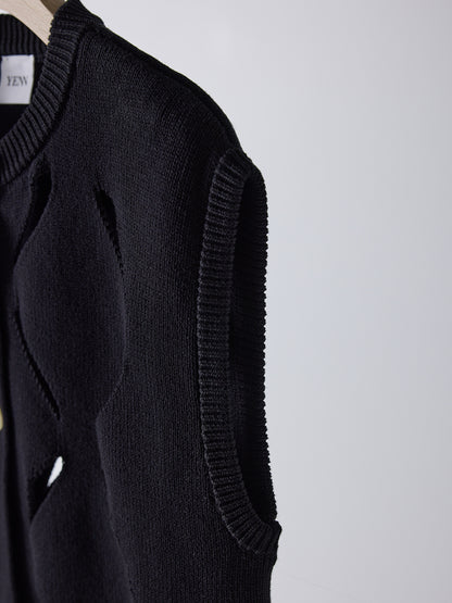 【予約販売】YENN CUT OUT PATTERN VEST Y261-91012