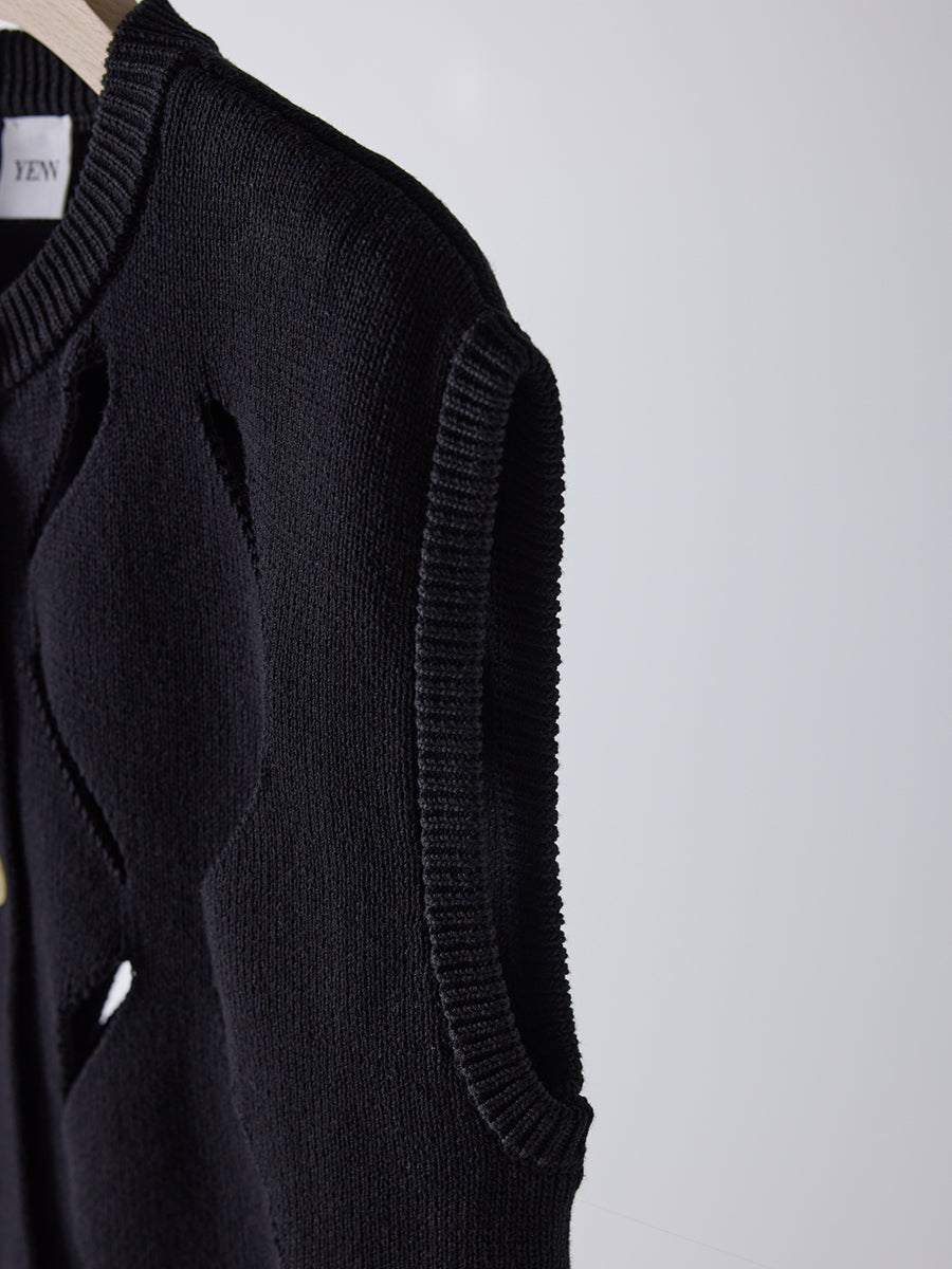 【予約販売】YENN CUT OUT PATTERN VEST Y261-91012