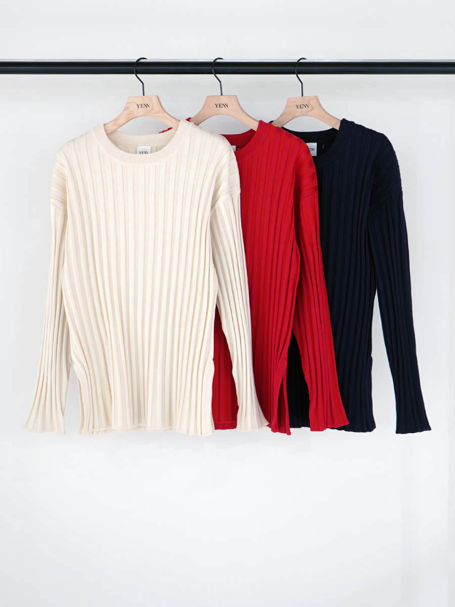 【予約販売】YENN RIB KNIT LONG TEE Y261-91014