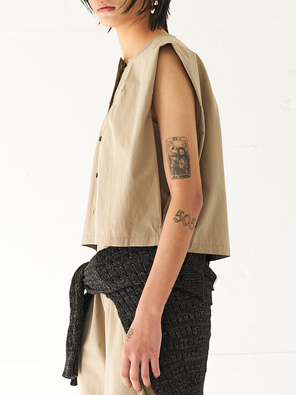 【予約販売】YENN SLEEVELESS SHIRT Y262-11040