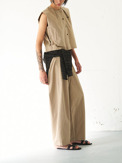 【予約販売】YENN SLEEVELESS SHIRT Y262-11040