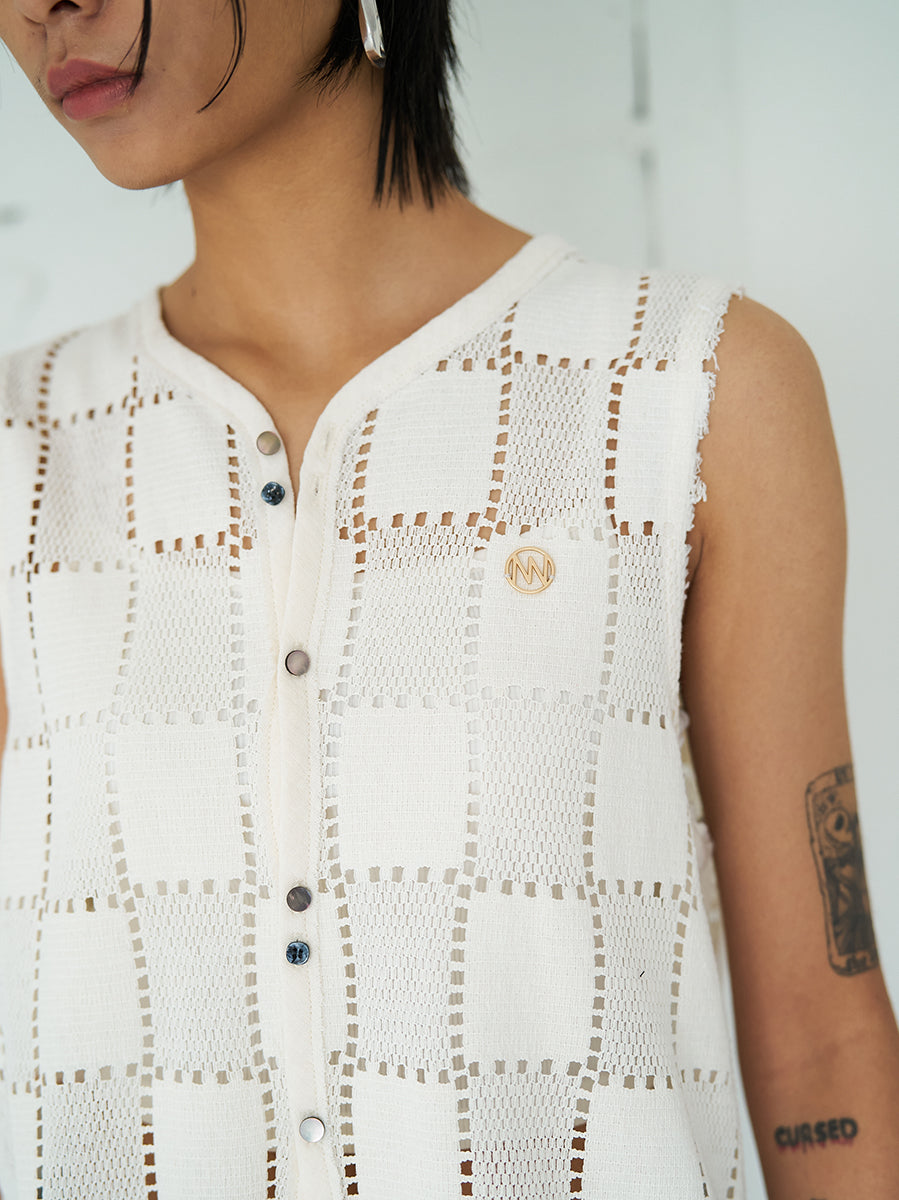 【予約販売】YENN SLEEVELESS LACE TOP Y262-12045