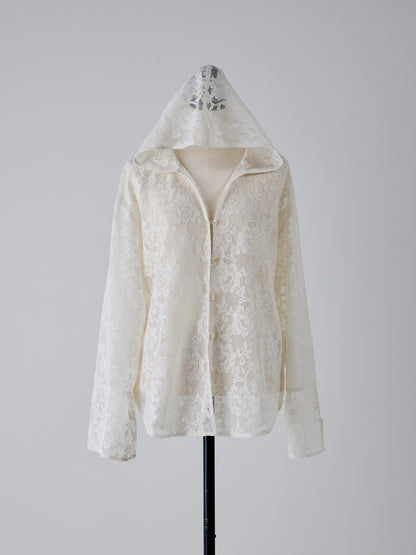 【予約販売】YENN PORTABLE LACE HOODIE Y262-12047