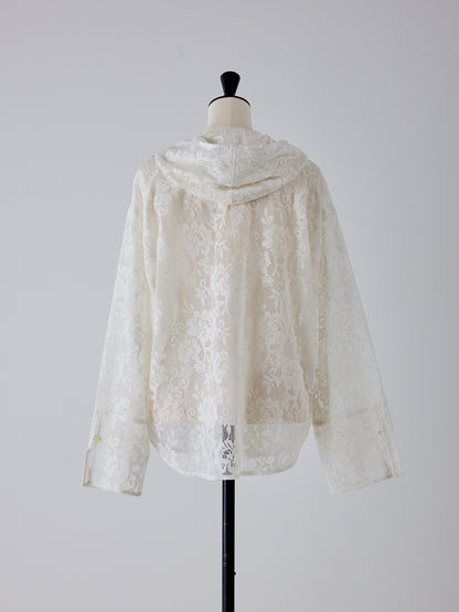 【予約販売】YENN PORTABLE LACE HOODIE Y262-12047
