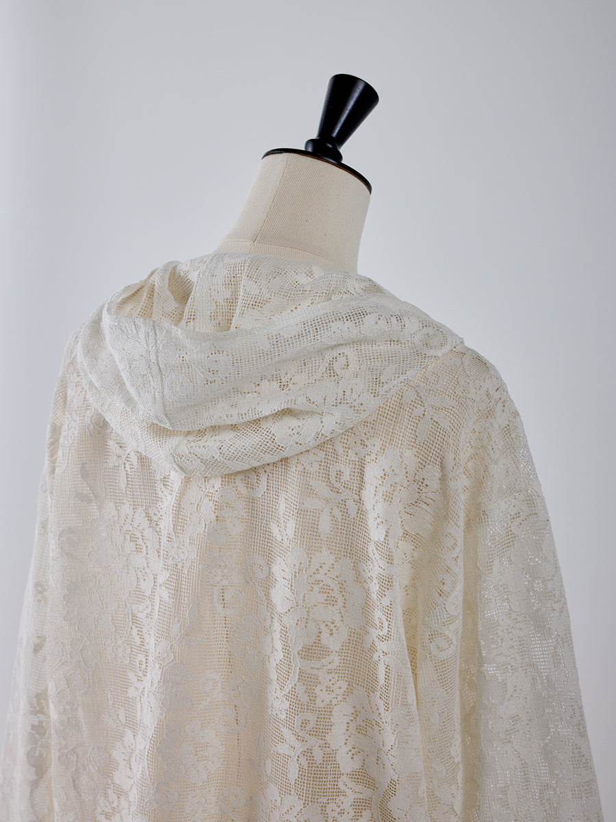 【予約販売】YENN PORTABLE LACE HOODIE Y262-12047