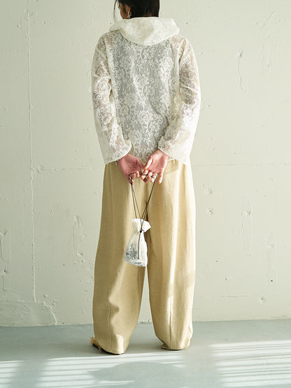 【予約販売】YENN PORTABLE LACE HOODIE Y262-12047