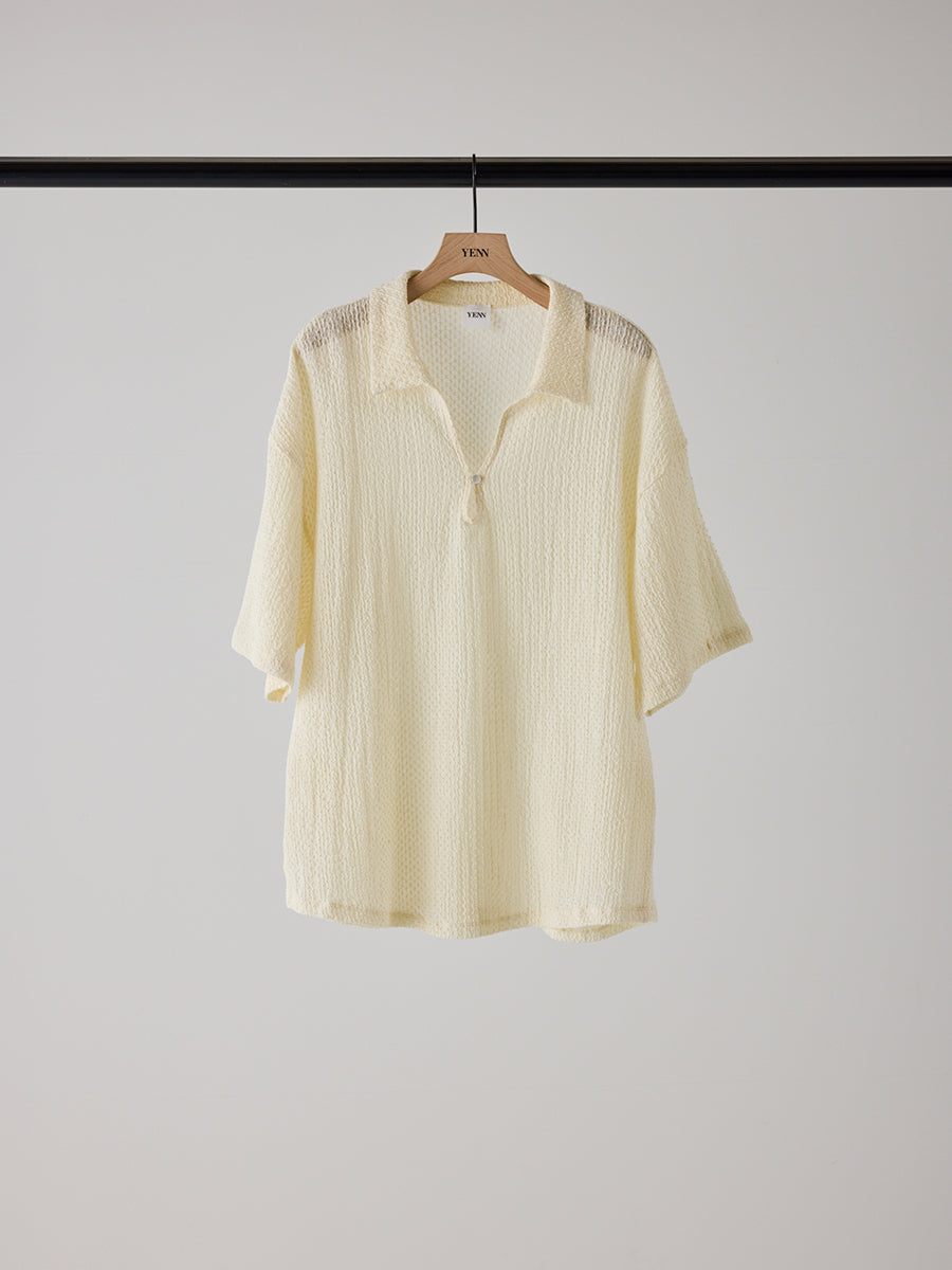 【予約販売】YENN KEY NECK BLOUSE Y262-12055