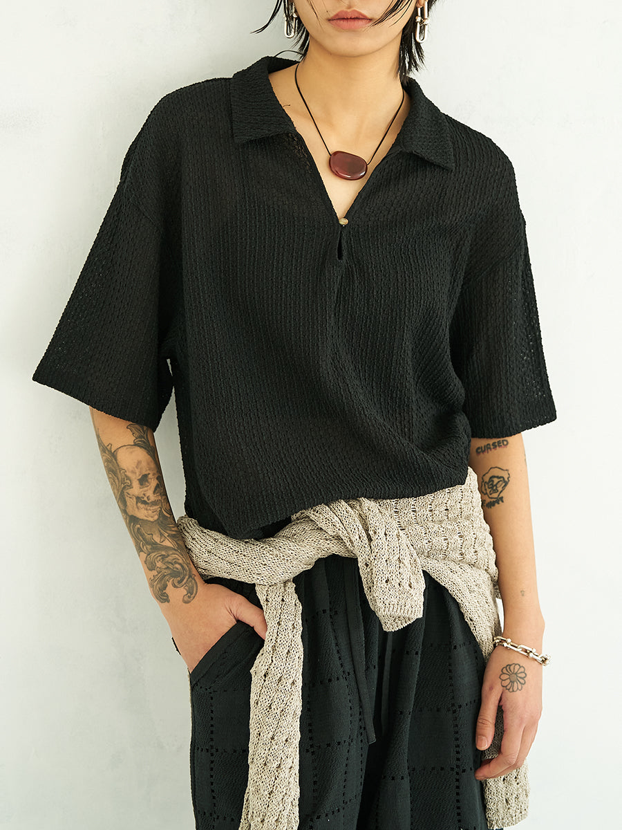 【予約販売】YENN KEY NECK BLOUSE Y262-12055
