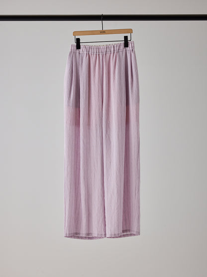 【予約販売】YENN SHEER STRIPE EASY PT Y262-31042