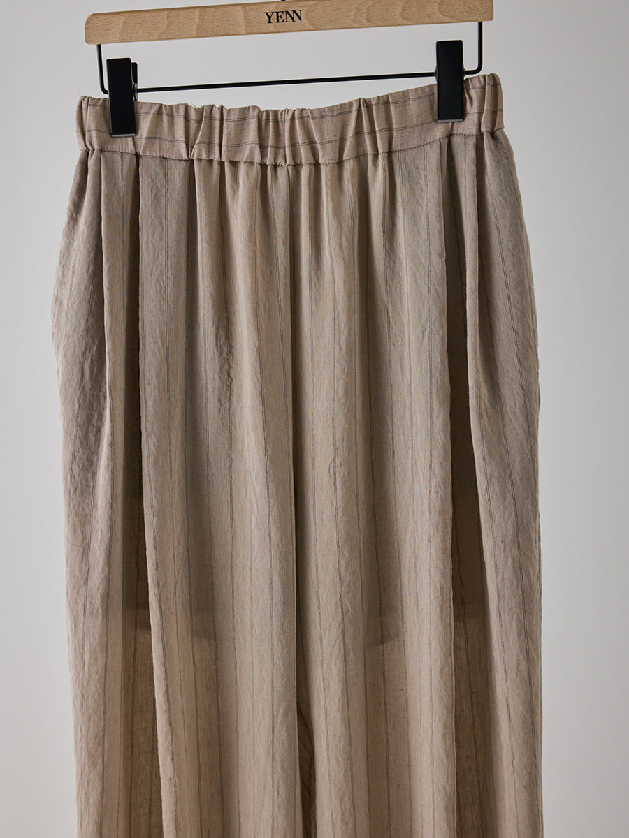 【予約販売】YENN SHEER STRIPE EASY PT Y262-31042