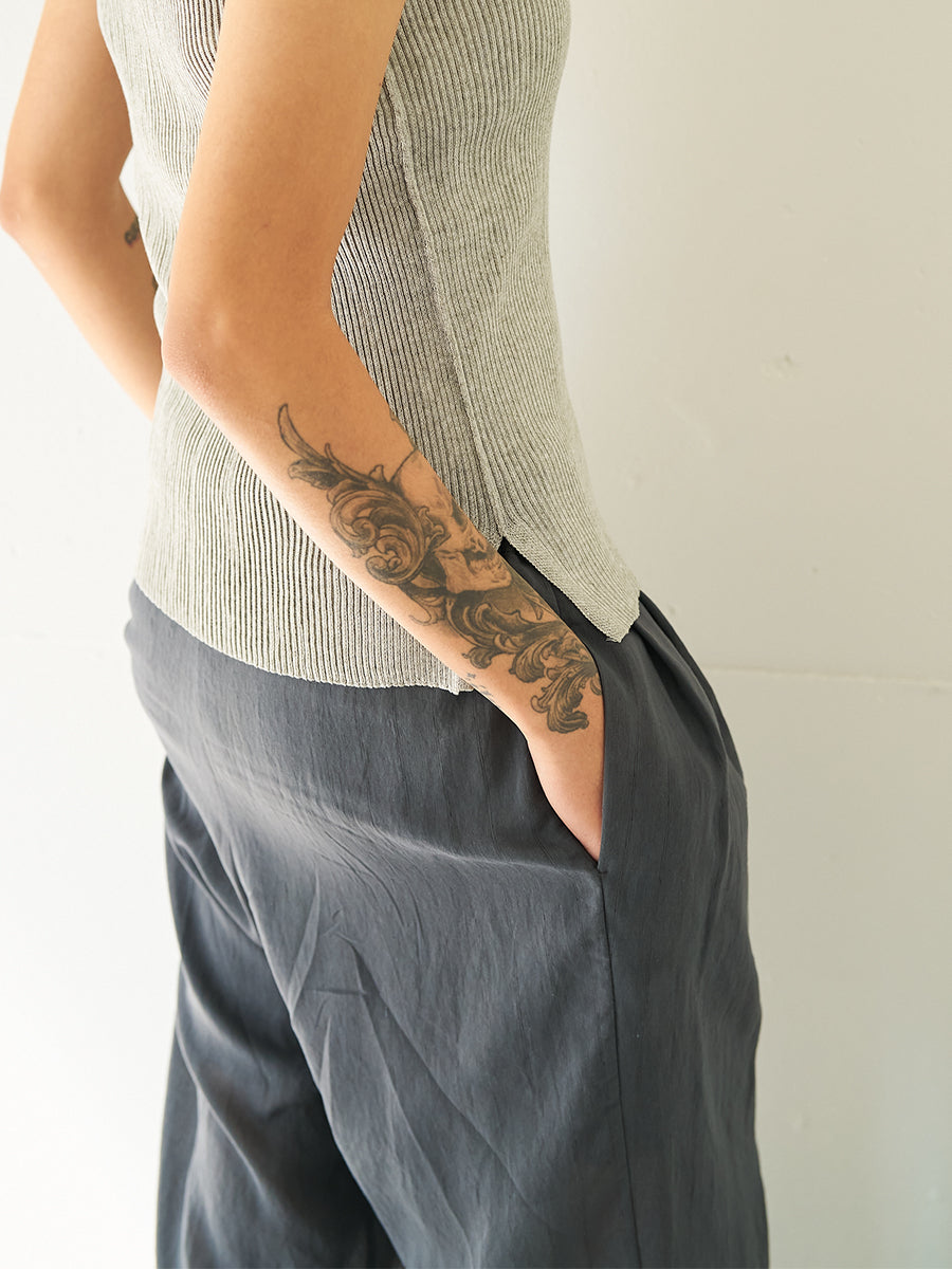 【予約販売】YENN SHEER STRIPE EASY PT Y262-31042