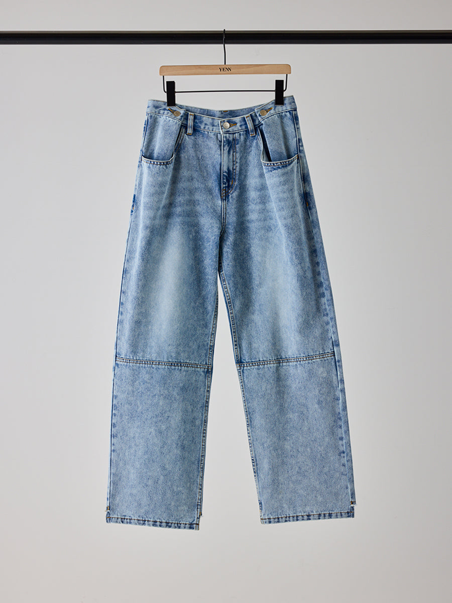 YENN TUCK BELT DENIM PT Y262-31064