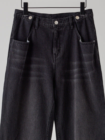 YENN TUCK BELT DENIM PT Y262-31064