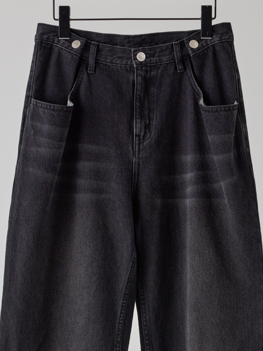 YENN TUCK BELT DENIM PT Y262-31064