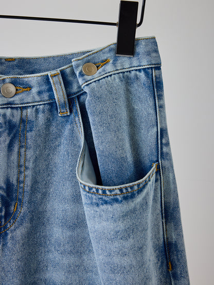 YENN TUCK BELT DENIM PT Y262-31064