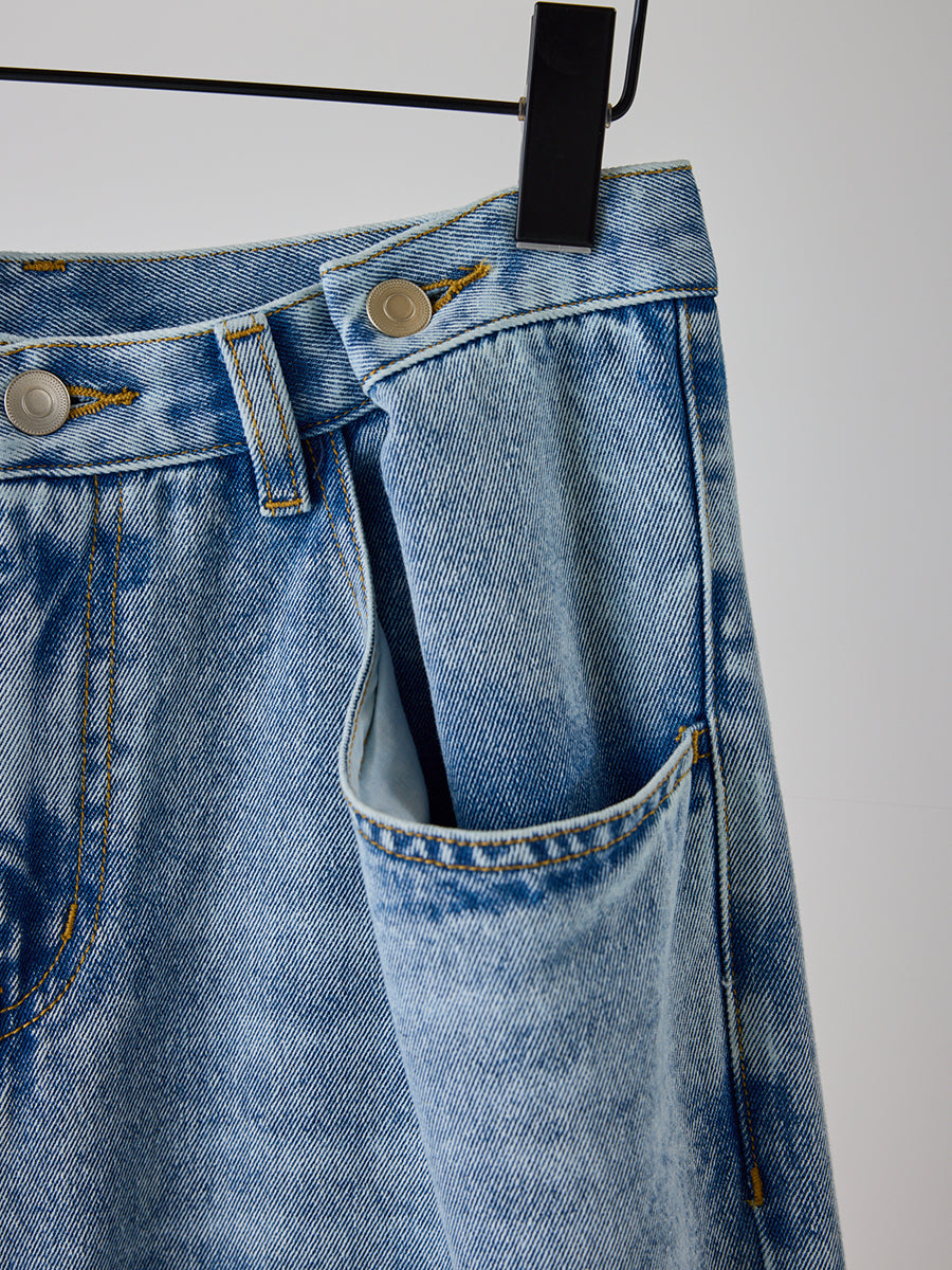 YENN TUCK BELT DENIM PT Y262-31064
