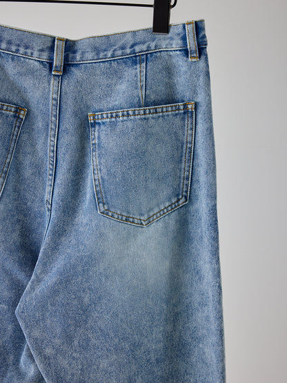YENN TUCK BELT DENIM PT Y262-31064