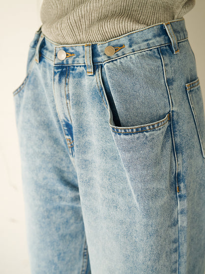 YENN TUCK BELT DENIM PT Y262-31064