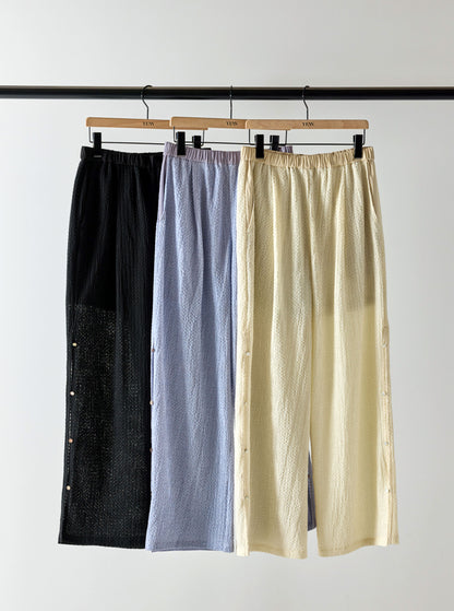 【予約販売】YENN SIDE EYELET PANTS Y262-32056