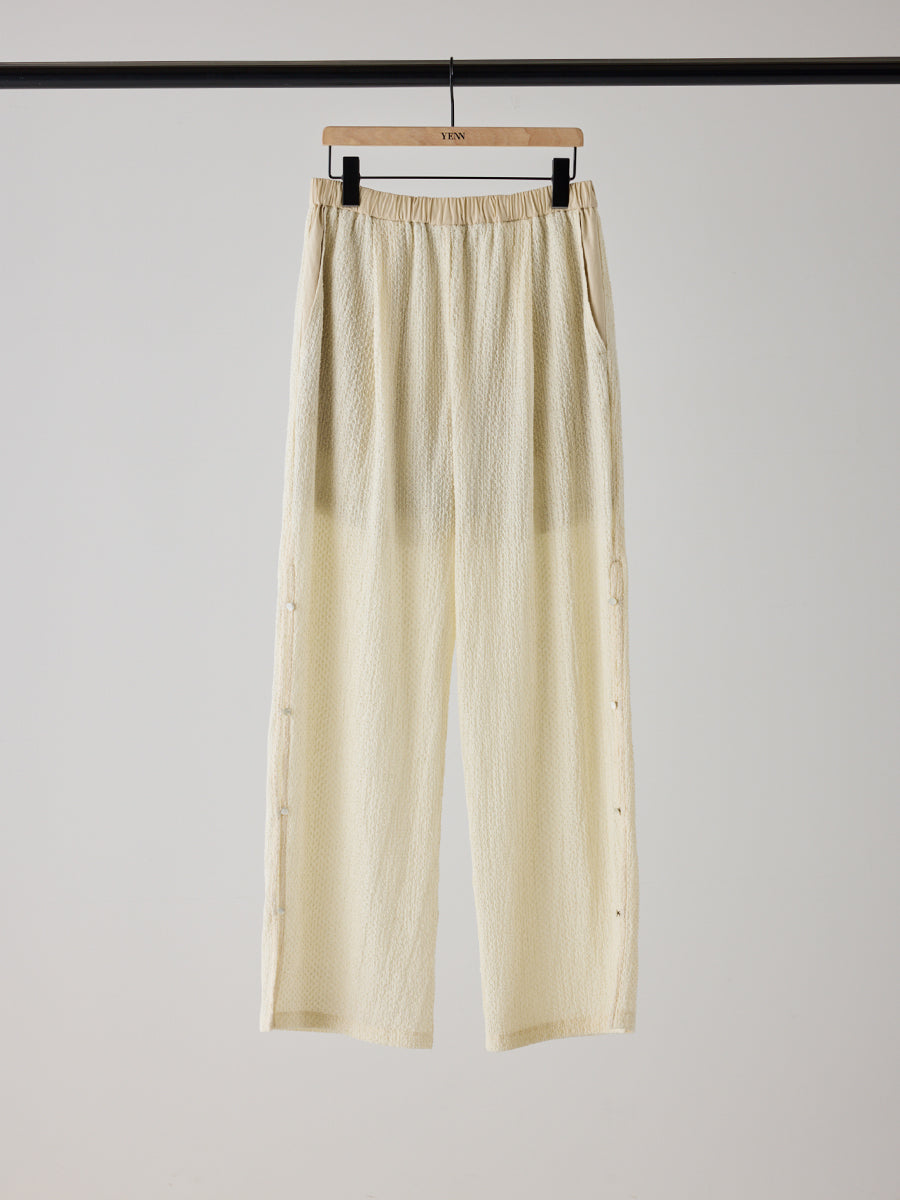 【予約販売】YENN SIDE EYELET PANTS Y262-32056