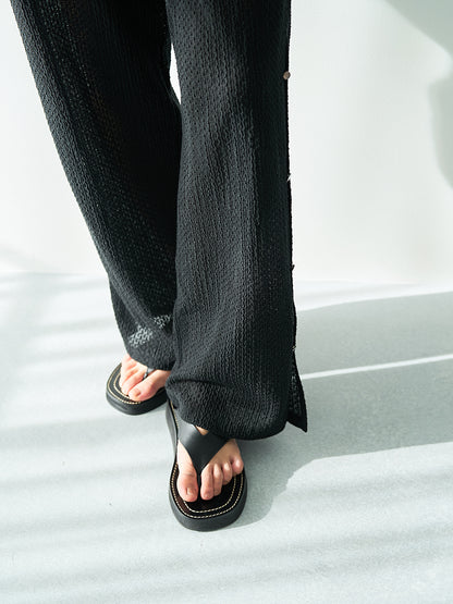 【予約販売】YENN SIDE EYELET PANTS Y262-32056